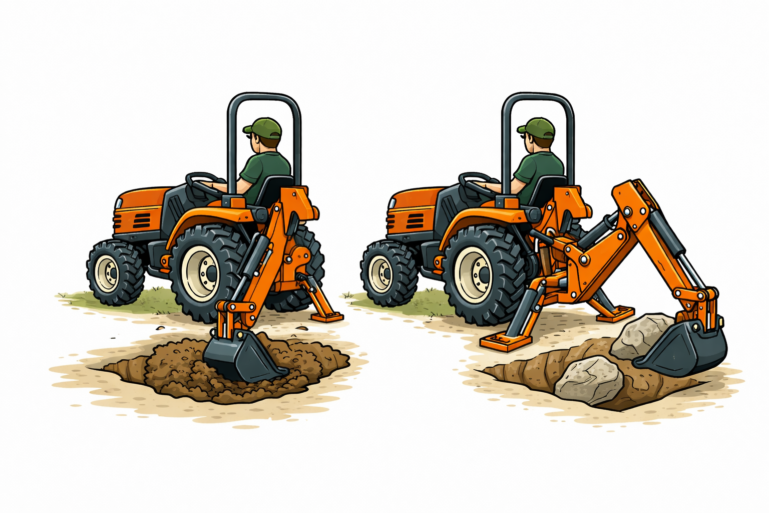 Working with a Compact Tractor: The Backhoe — Dig Accurately, Quickly and Effortlessly